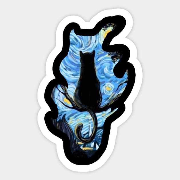 Starry Shadow Sticker by BoneDeep